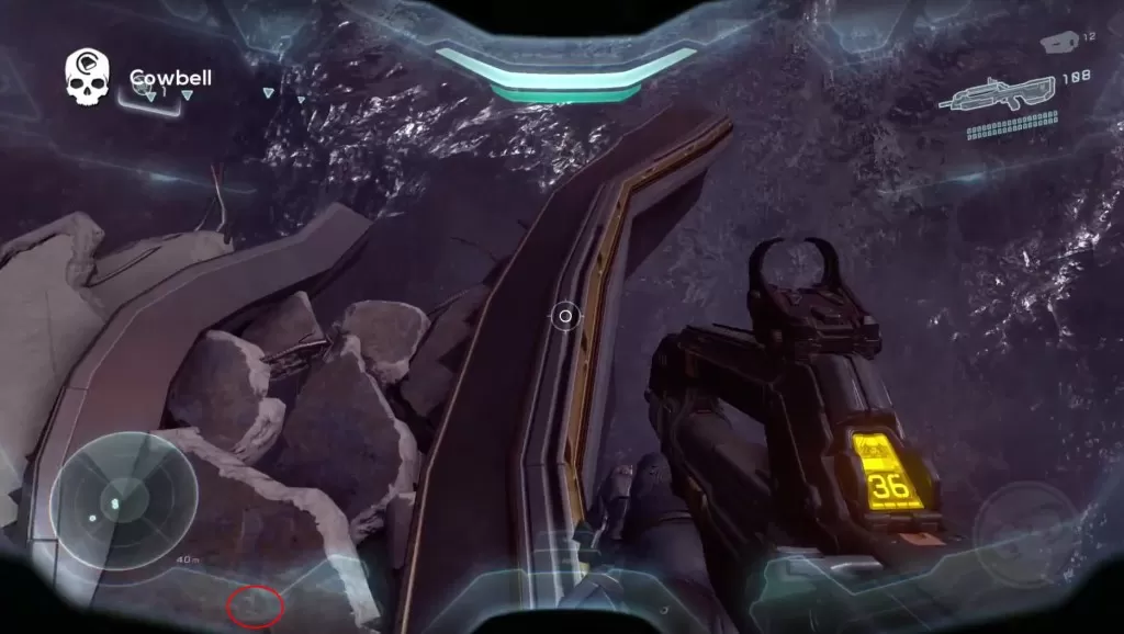 cowbell skull location halo 5