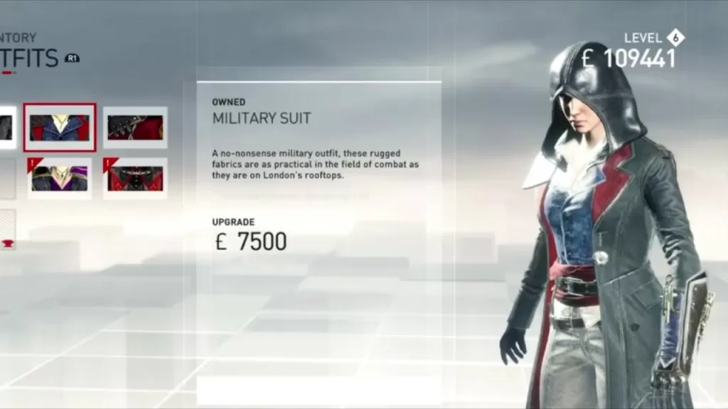 evie military suit