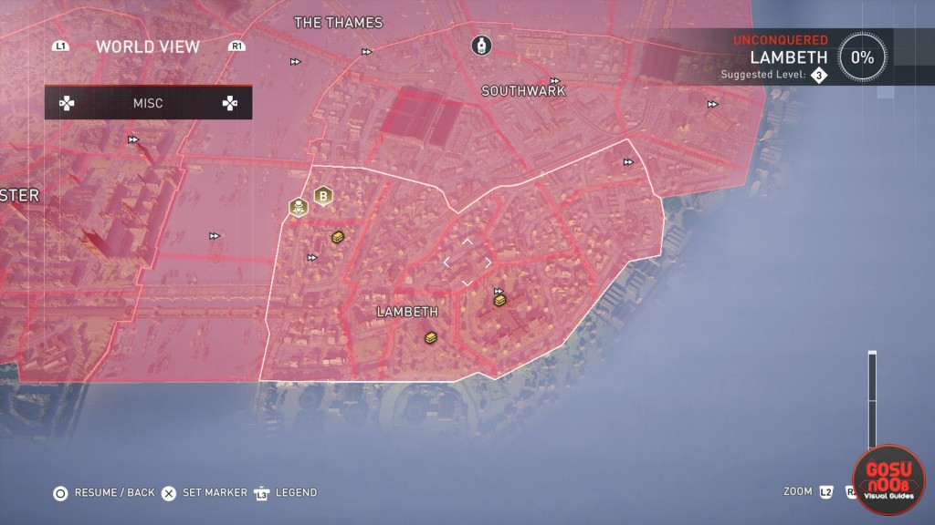 lambeth locked chest locations map