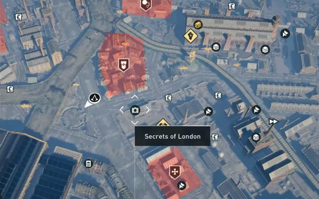 secret 12 southwark map zoomed