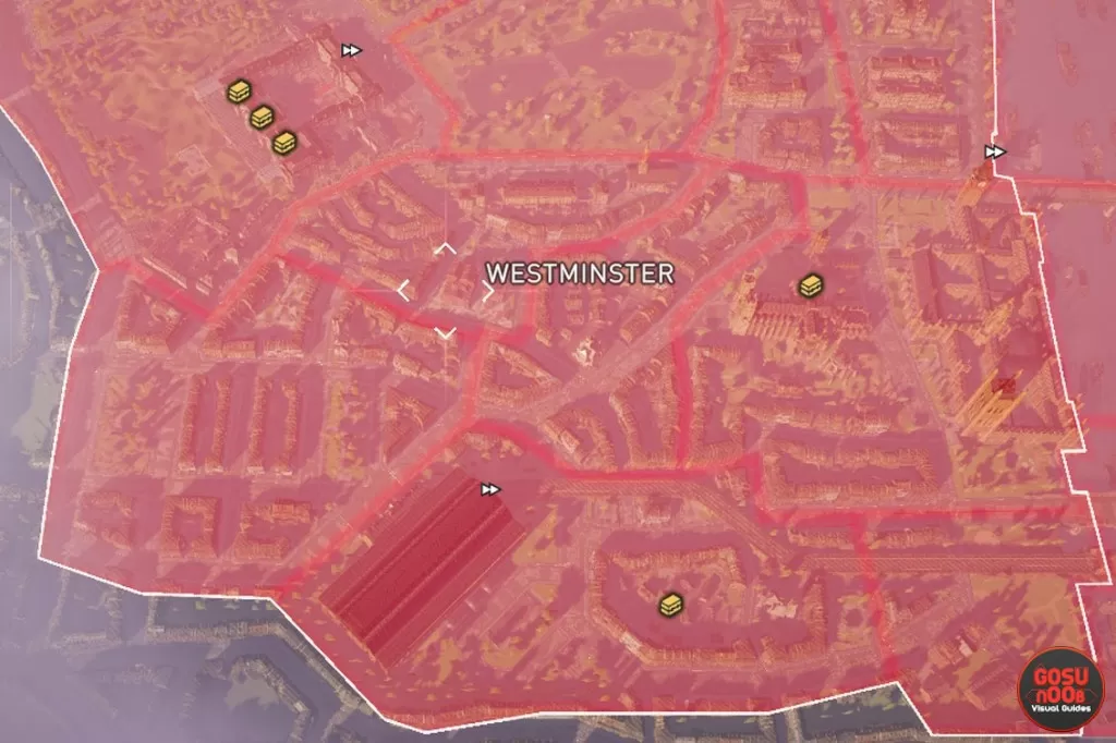 westminster locked chest map