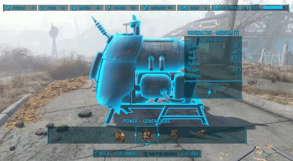 Fallout 4 medium generator