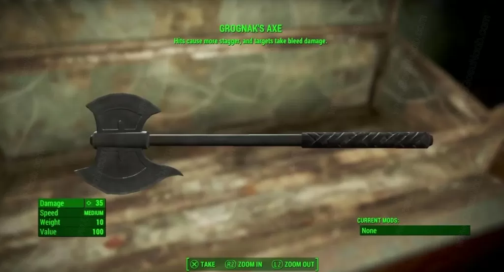 Grognak's Axe fallout 4