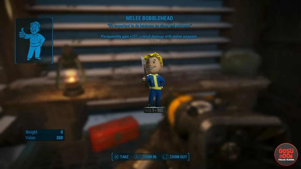 Melee Bobblehead critical damage fallout 4