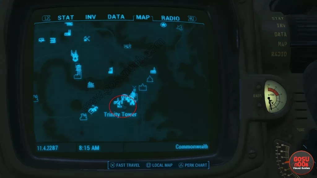 Melee Bobblehead map location fallout 4