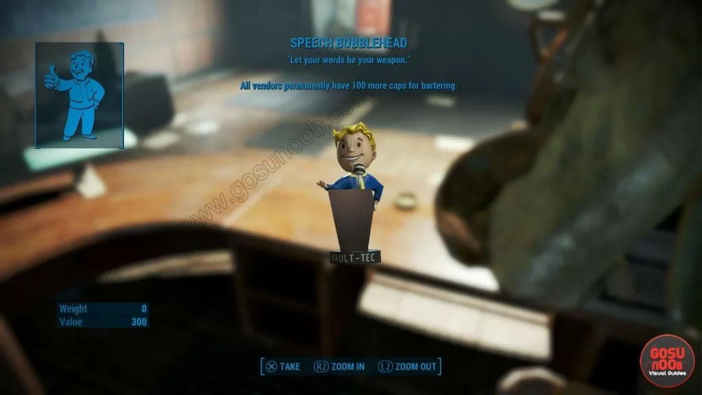 Speech Bobblehead vendors bartering fallout 4