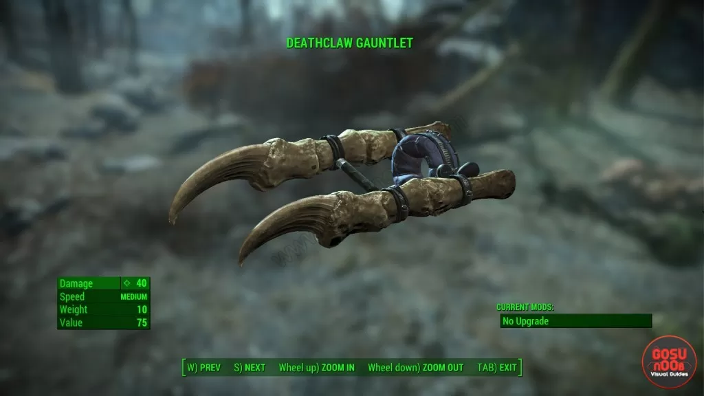 deathclaw gauntlet unique melee weapon