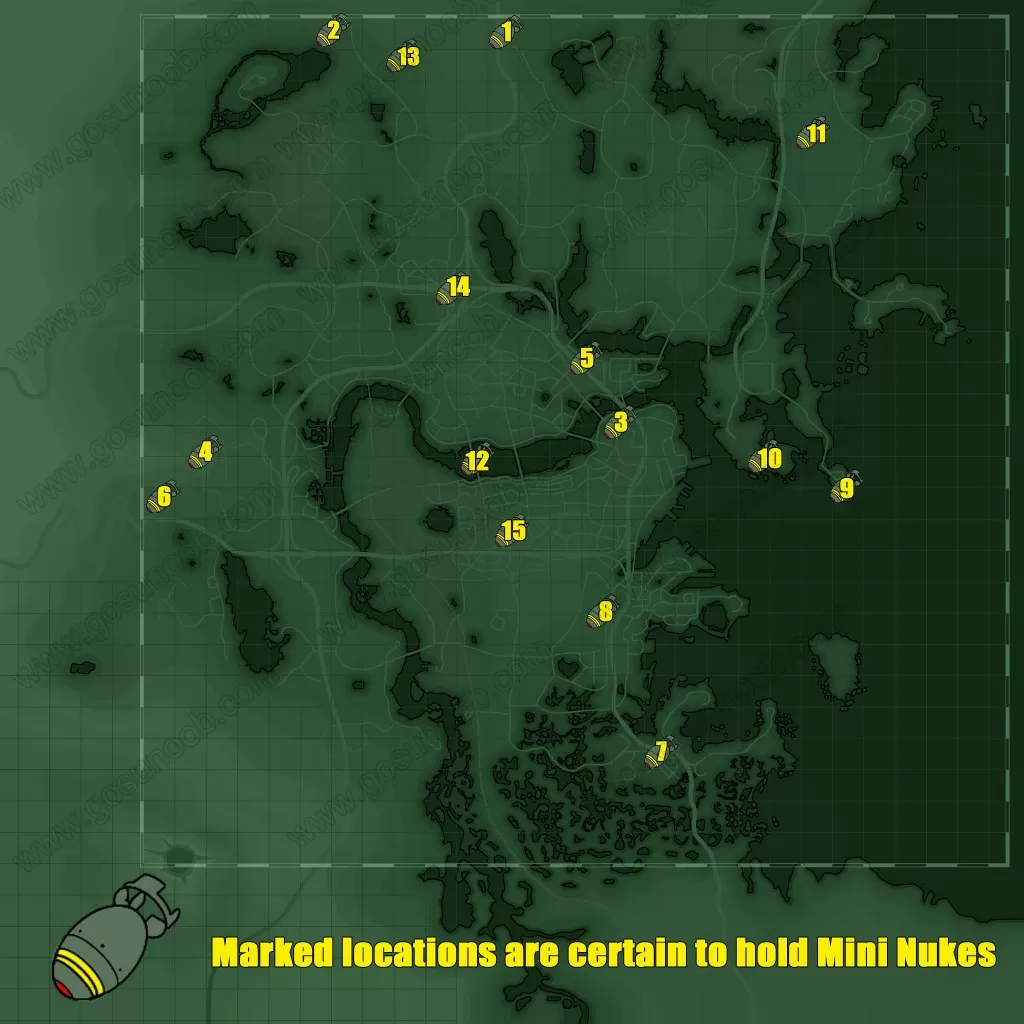 fallout 4 mini nuke map all locations guide