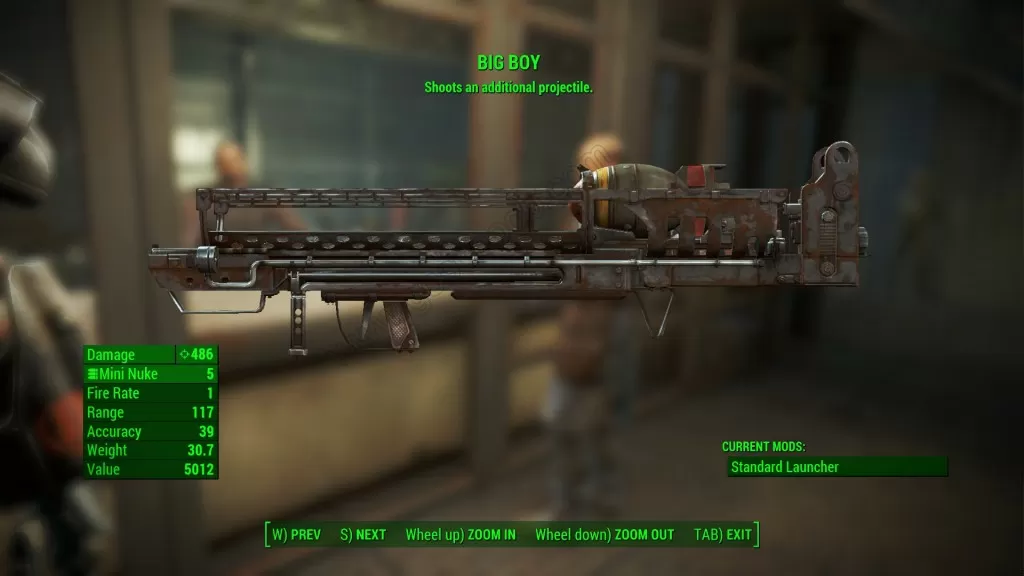 fo4 unique weapon big boy nuke launcher