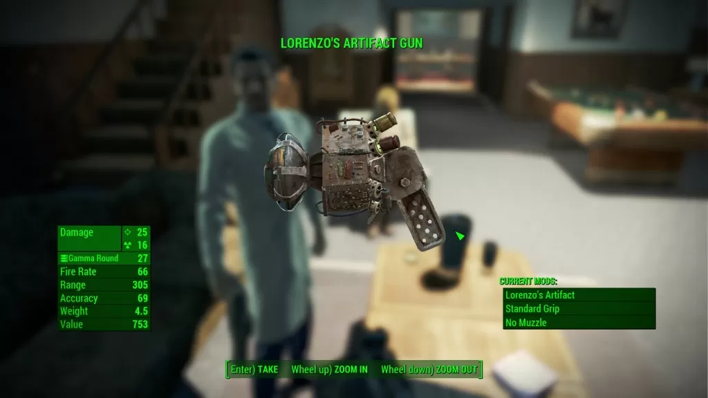 lorenzos artifact gun fallout 4