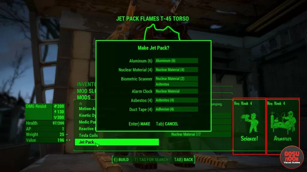 make jet pack fallout 4