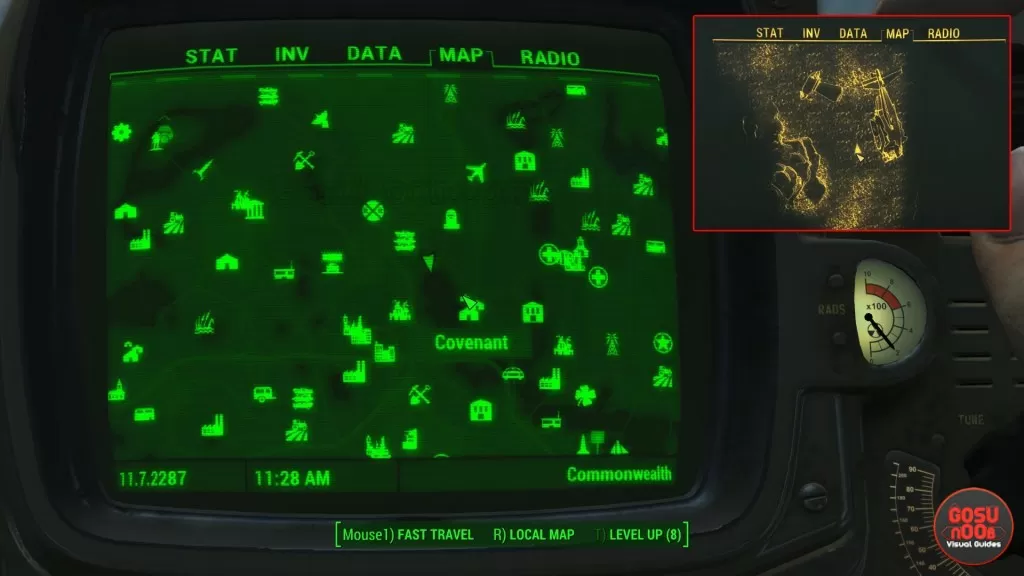 T-51 power armor map