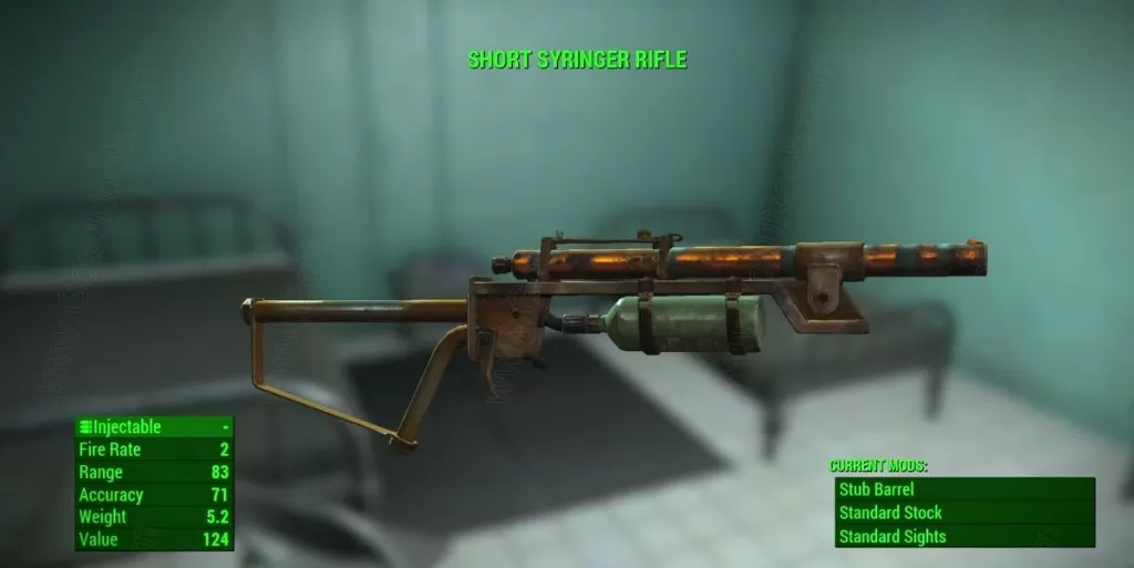 short SYRINGER rifle unique weapon