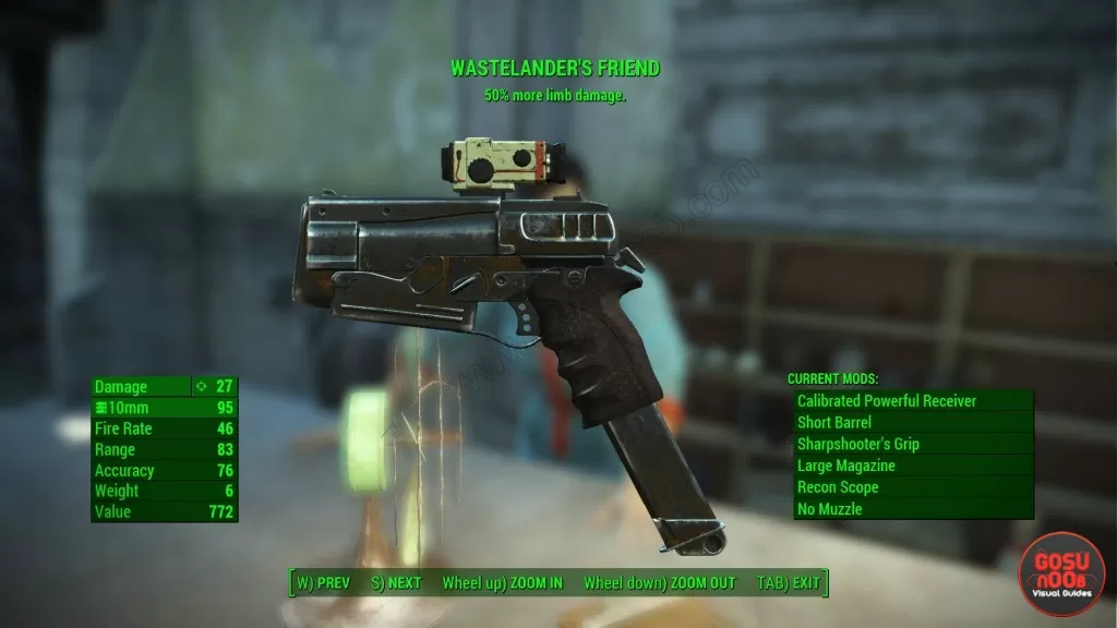 wastelander's friend weapon location fo4