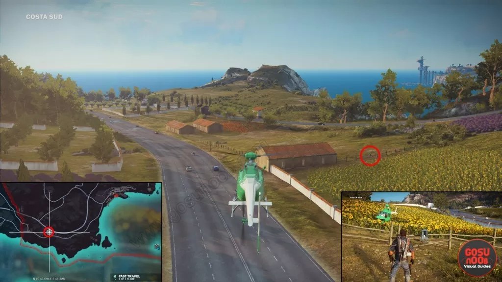 insula striate rebel shrine locations jc3