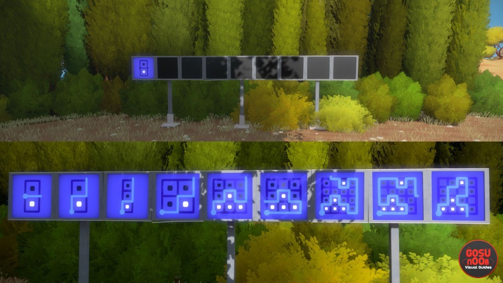 blue panel puzzle solutions the witness