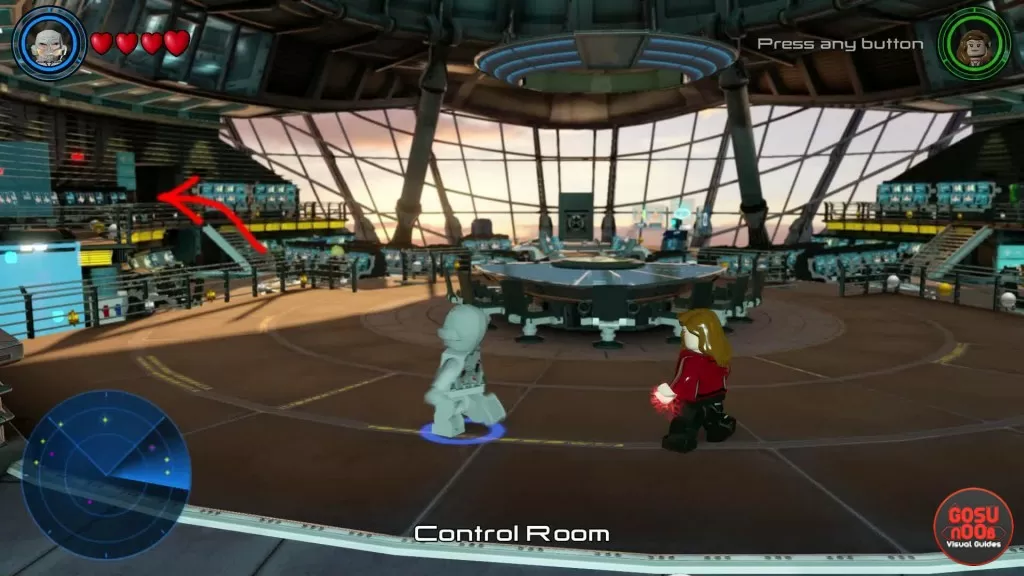 lego avengers collector's room location