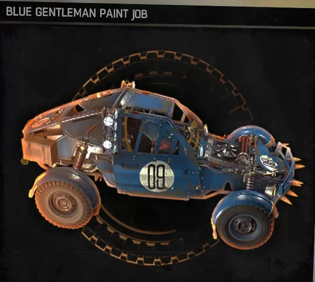 blue gentleman paint job