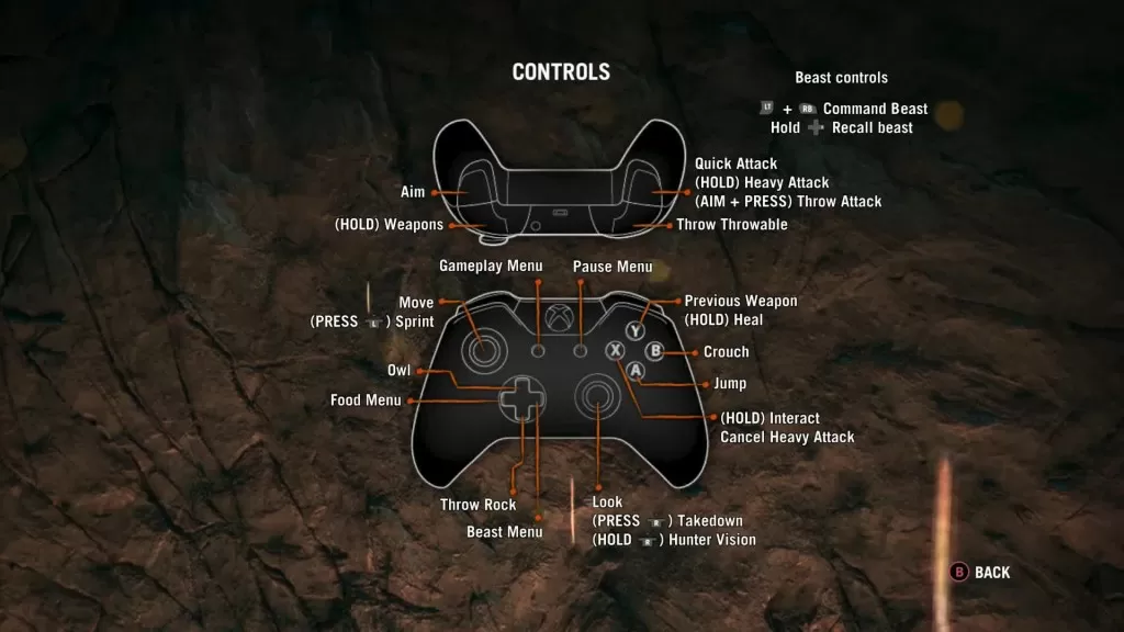 far cry primal controls