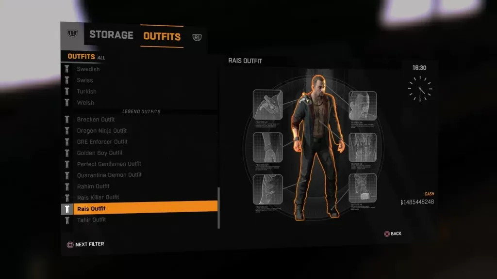 Rais outfit dying light