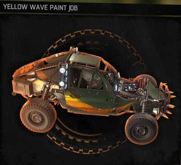 yellow wave paint job