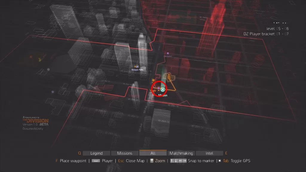 Map The Division Vendor Southwest