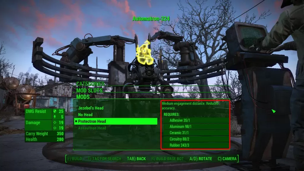 automatron customization fallout 4