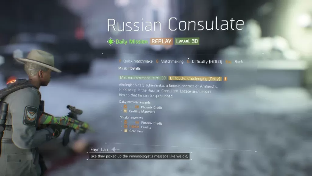 division russian consulate challenge mode