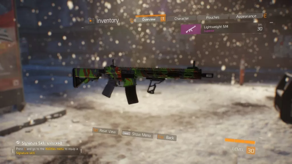 division tigerstripe neon weapon skin