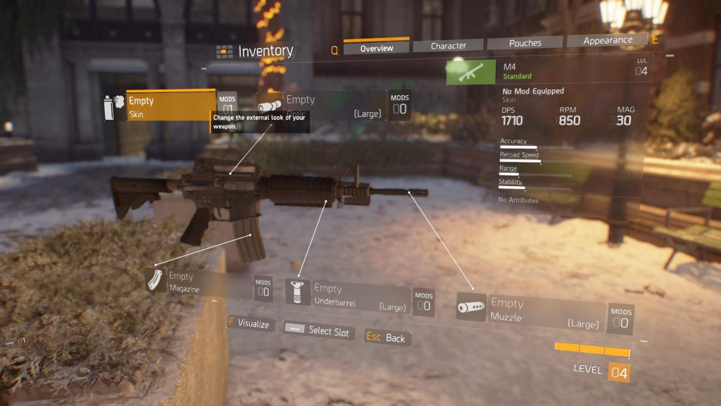 division weapon mods