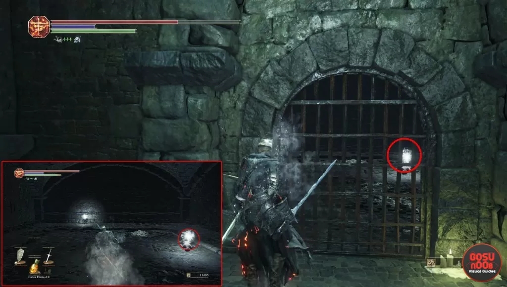 xanthous ash location irithyll dungeon