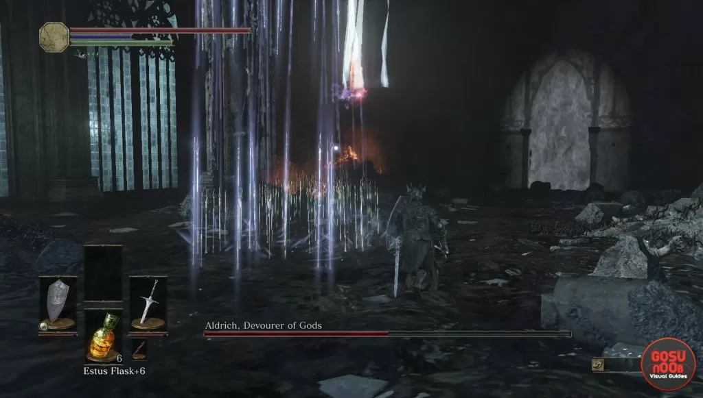 Aldrich Devourer of Gods Bolt Attacks Dark Souls 3