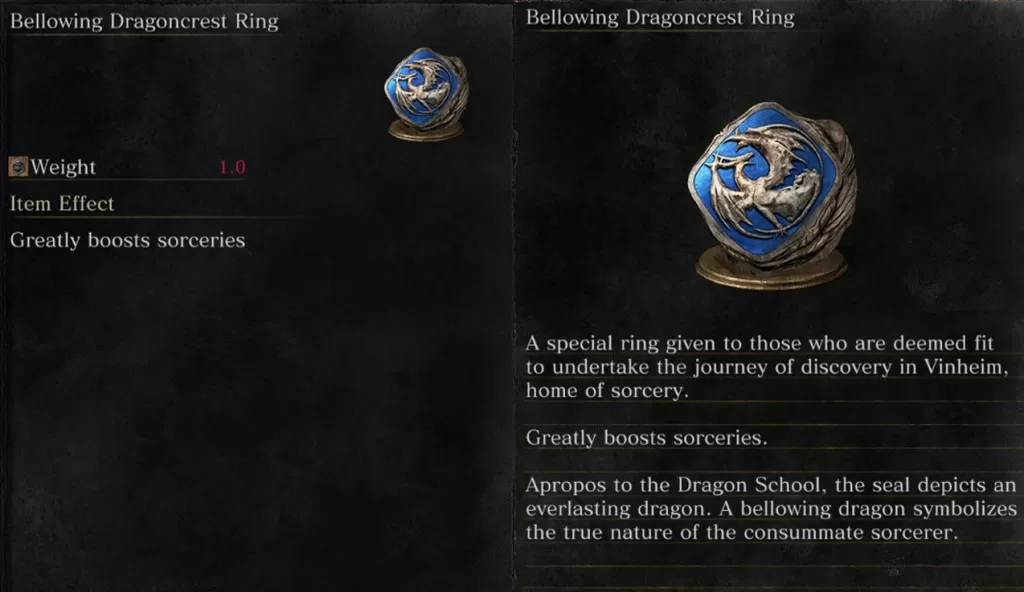 Bellowing Dragoncrest Ring Dark Souls 3