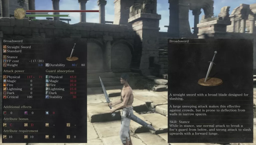 Broadsword Weapon Dark Souls 3