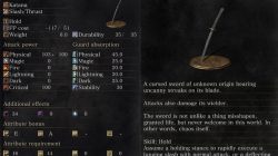 Chaos Blade Description Dark Souls 3