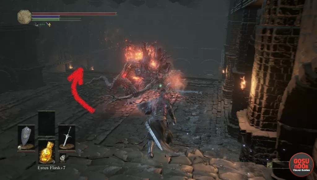 Find Abandoned Tomb Bonfire Behind the Demon Dark Souls 3