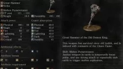 Old King's Great Hammer Dark Souls 3