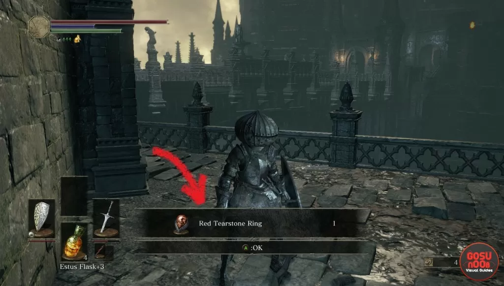 Red Tearstone Ring Exact Location Dark Souls 3