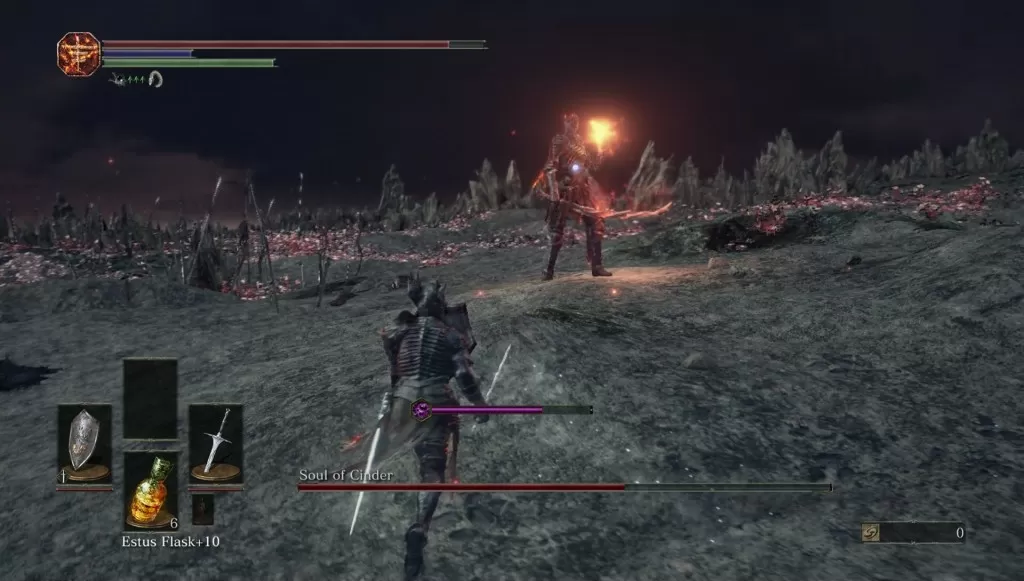 Soul of Cinder Saber Attack Dark Souls 3