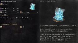 White Dragon Breath Sorcery Dark Souls 3