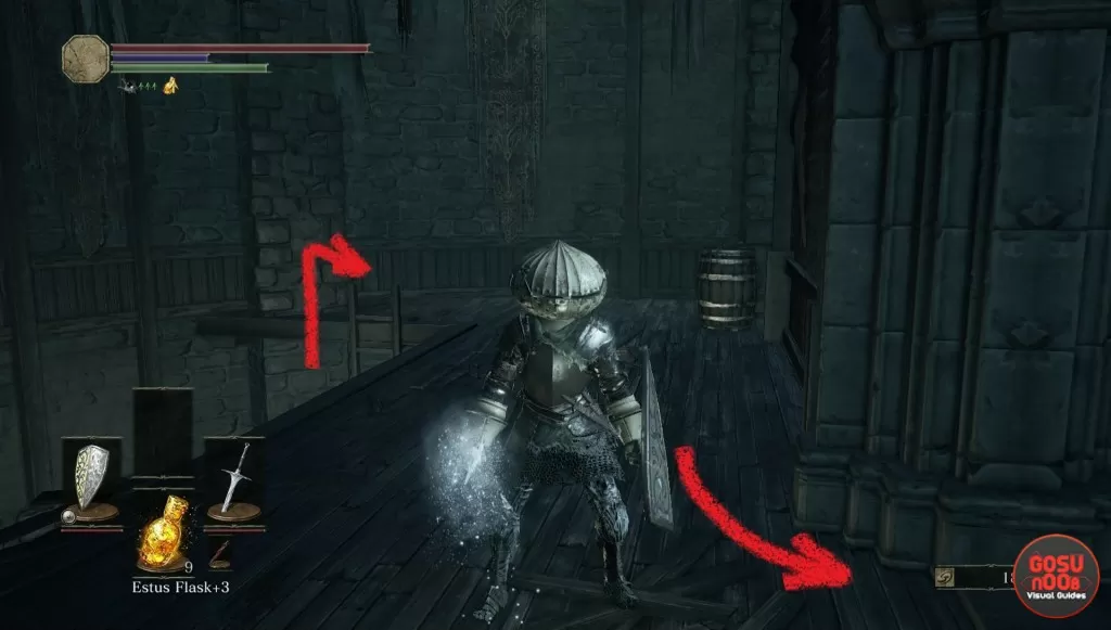 Winged Knight Illusory Wall Dark Souls 3