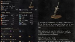 Wolnir's Holy Sword Dark Souls 3
