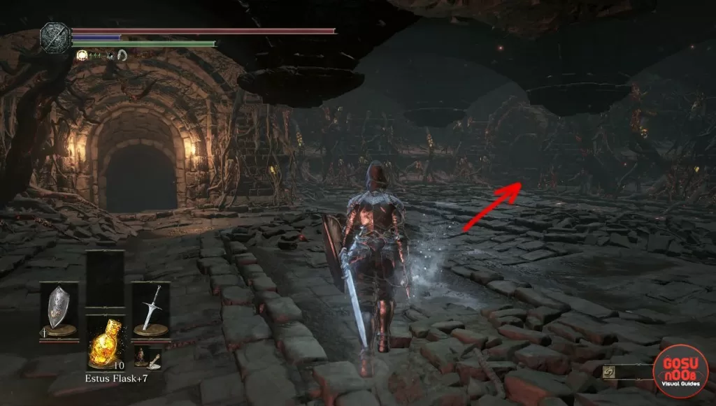 demon ruins hidden wall dks3