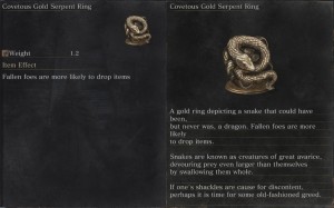 dks3 gold serpent ring stats