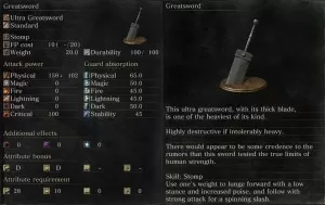 dks3 greatsword stats