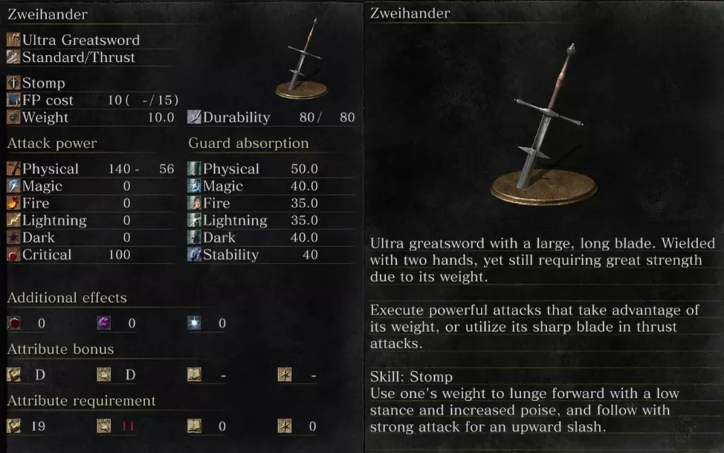 dks3 zweihander stats