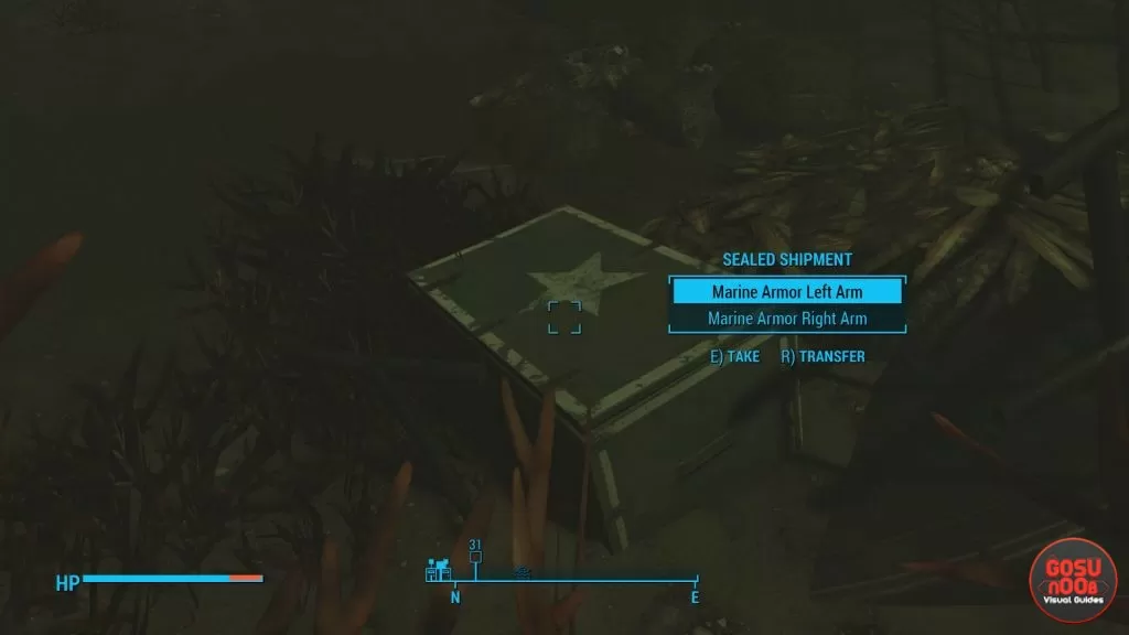 Marine Armor left and right arm far harbor fallout 4