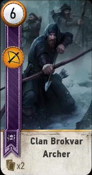 clan brokvar archer gwent card