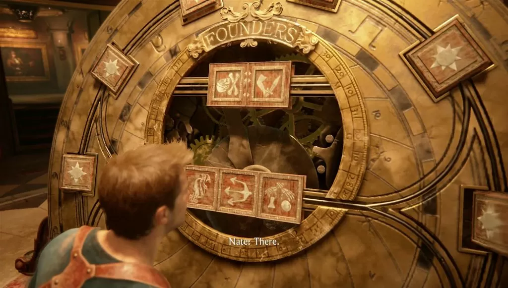 founders wheel puzzle uncharted 4