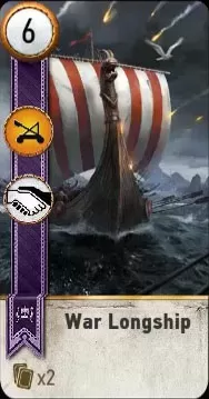 war longship gwent card blood and wine